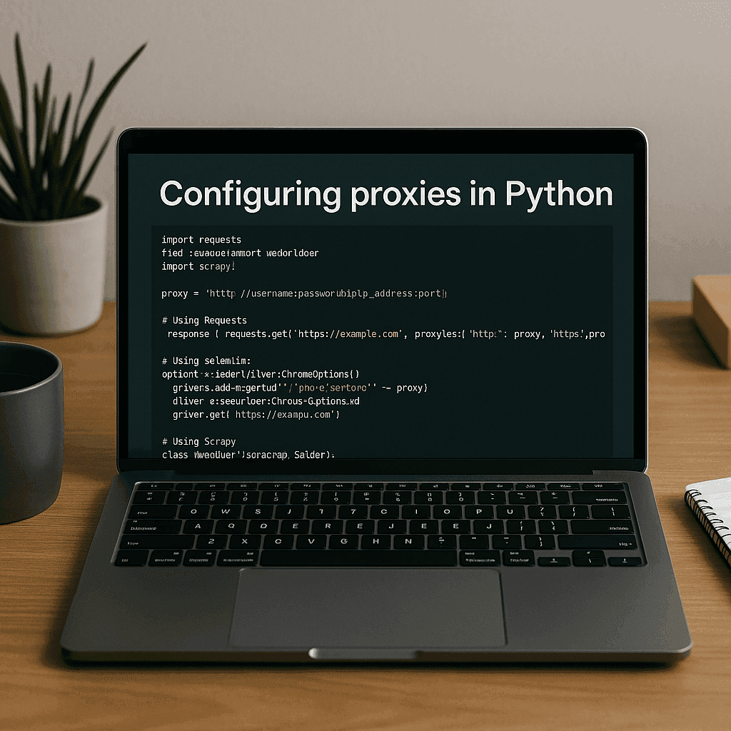 Configuring proxies in Python (Requests, Selenium, Scrapy)
